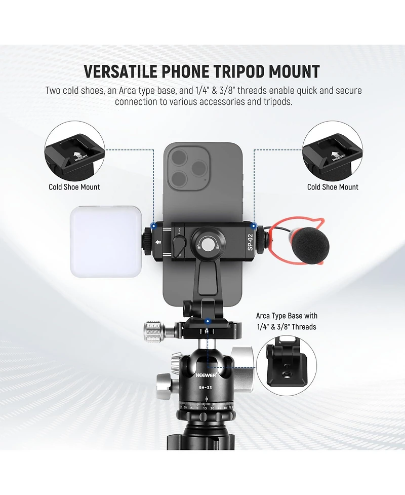 Neewer Sp-02 Camera Tripod for select iPhone and Android mobile devices