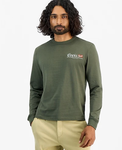 Sun + Stone Men's Long-Sleeve Coors Scenic Cotton T-Shirt, Macy's Exclusive