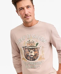 Sun + Stone Men's Long-Sleeve Camp Smokey Cotton T-Shirt, Macy's Exclusive