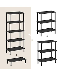 Slickblue Slim 3-Tier End Table with Twist-On Assembly and Multi-Level Storage