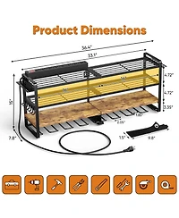 Xdovet Power Tool Organizer Wall Mount Charging Station Drills Holder