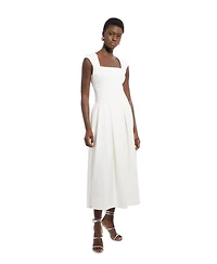 Karen Millen Women's Square Neck Midi Dress