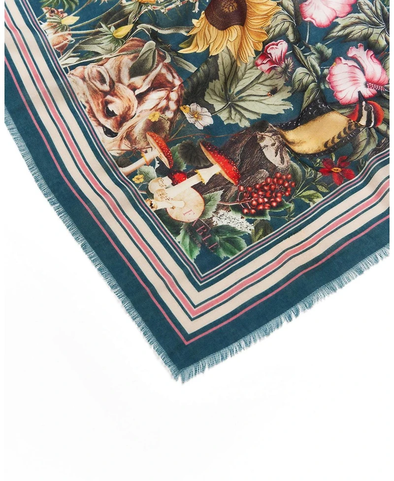 Fable England Women's Botanical Long Scarf
