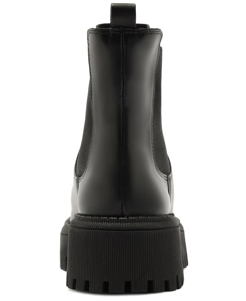 Arezzo Women's Annie Low Block Lug Sole Booties