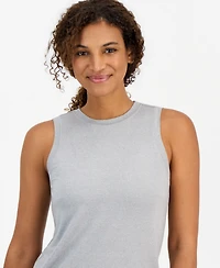 Id Ideology Women's Performance Essential Relaxed-Fit Crewneck Sleeveless Tank Top, Macy's Exclusive