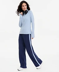 Id Ideology Women's Quarter-Zip Mock-Neck Long-Sleeve Pullover, Macy's Exclusive