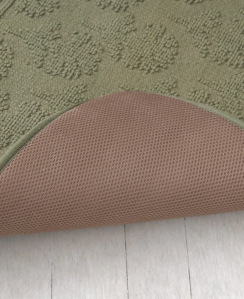 Laura Ashley Beaded Memory Foam Bath Mat, 20" x 32"