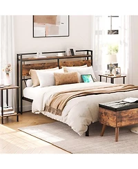 Slickblue Queen Size Headboard with 2 Power Outlets, 4 Usb Ports and Adjustable Height