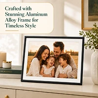 Elime 15.6" WiFi Digital Picture Frame with Frameo App - 32GB Smart Photo Display