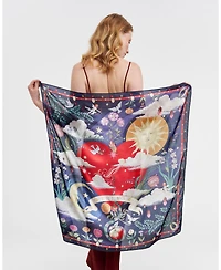 Fable England Women's Freya's Heart Story Square Scarf