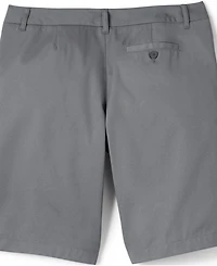 Lands' End Women's Plus Plain Front Blend Chino Shorts