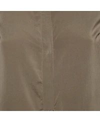 Pre-Owned Brunello Cucinelli Women's Silk Monili-Detail Band Collar Blouse