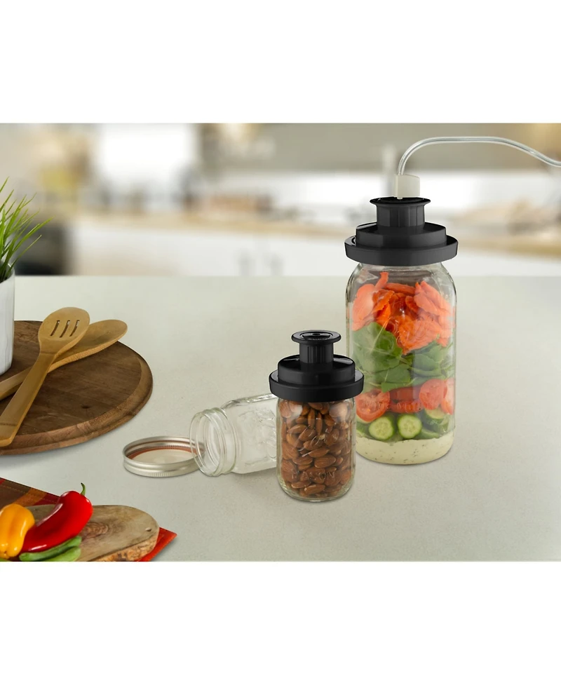 Ball Mason Jar Vacuum Sealer Kit with Handheld Sealer and Jar Seal Lids - Regular Mouth