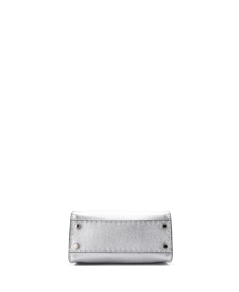 Pre-Owned Fendi Mini Selleria Peekaboo Bag Leather
