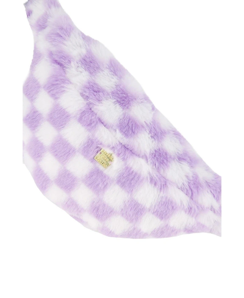 Deux par Deux Checkered Adjustable Strap Fanny Bag