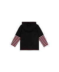Deux par Little and Big Boy 6-12Y Fake Double Sleeve Hooded Shirt