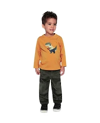 Deux par Little and Big Boy Stretch Corduroy Pants with Cargo Pocket