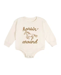 Sweet Wink Baby Boys (0M-18M) Horsin Around Western Long Sleeve Romper