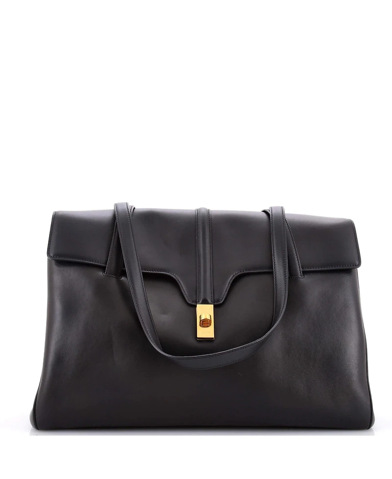 Pre-Owned Celine Large Soft 16 Bag Smooth Calfskin