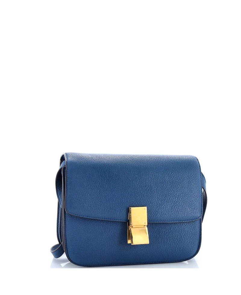 Pre-Owned Celine Medium Classic Box Bag Grainy Leather