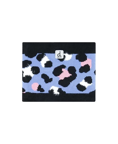 Deux par Deux Toddler Girl 2 - 4 Winter Knit Neckwarmer Leopard Print