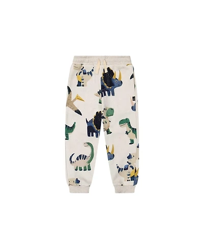 Deux par Deux Toddler Boy's (2T-5T) Fleece Sweatpants Dinosaur Print