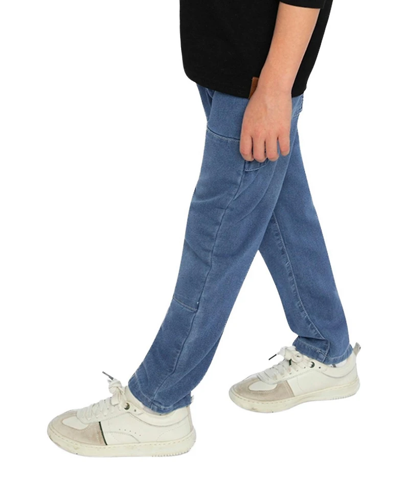 Deux par Little and Big Boy (6-12) French Terry Denim Pants