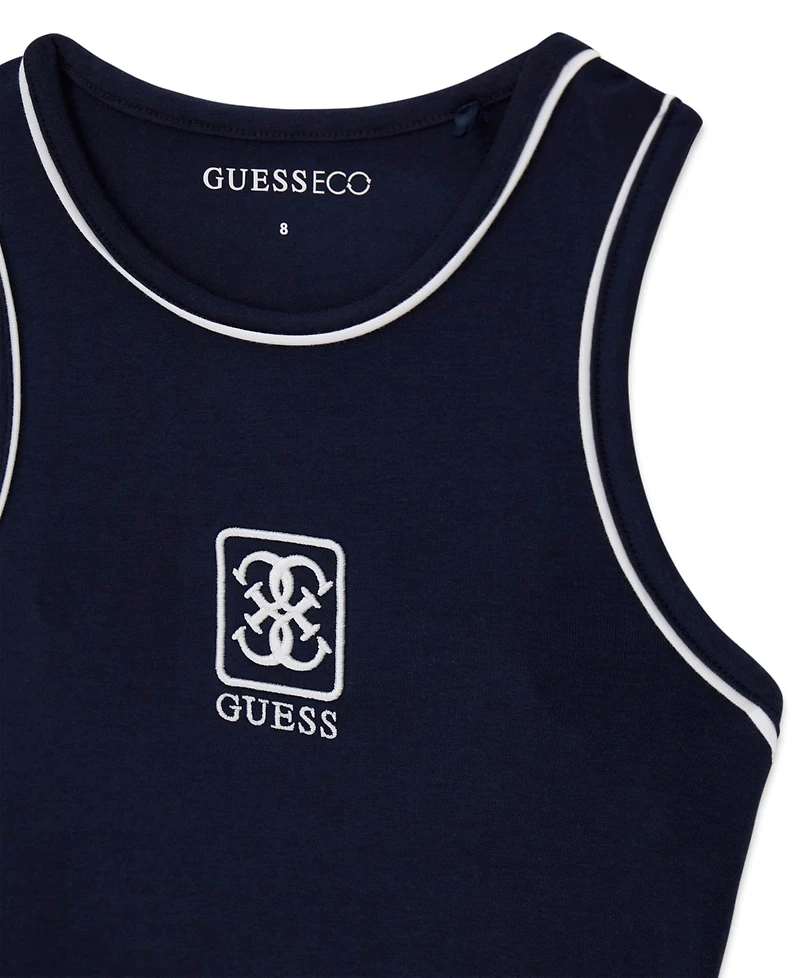 Guess Girls' 7-16 Hip-Length Cut Tank Top