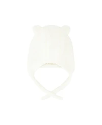Deux par Deux Toddler Unisex (2T-3T) Winter Sherpa Hat with Ear Flaps and Ears