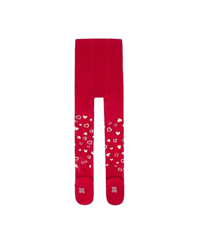 Deux par Deux Toddler Girl's (3-4) Knit Heart Tights