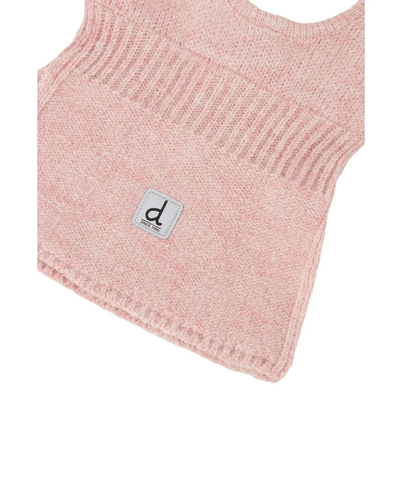 Deux par Deux Baby Girl (0-24 M)Knit Bear Balaclava Pale Dusty