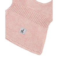 Deux par Deux Baby Girl (0-24 M)Knit Bear Balaclava Pale Dusty