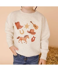 Sweet Wink Little Boys 5-8 Years Western Cowboy Sweatshirt