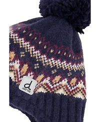 Deux par Baby Boy 6M-24M Winter Peruvian Knit Hat with Pompom