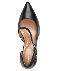 Easy Spirit Women's Nerina eFlex Leather d'Orsay Asymmetrical Pumps