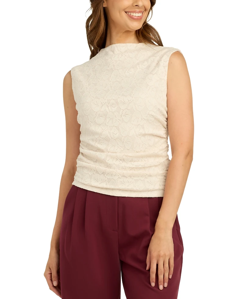 Bcx Juniors' Floral Mesh Lace Tank Top