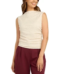 Bcx Juniors' Floral Mesh Lace Tank Top