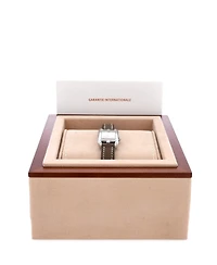 Pre-Owned HERMES Nantucket Quartz Watch in Stainless Steel and Leather 17mm