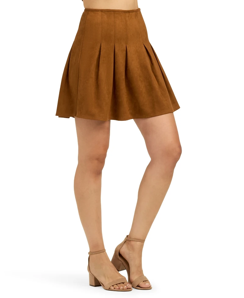 Bcx Juniors' Pleated A-Line Mini Skirt