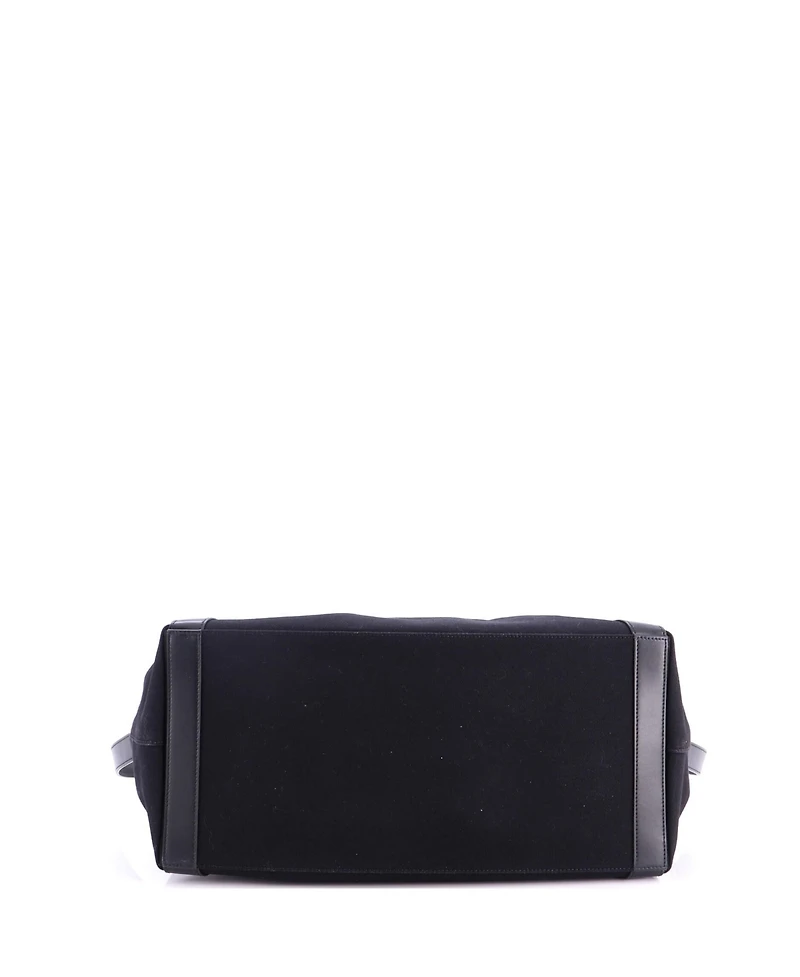 Pre-Owned Saint Laurent Rive Gauche Bowling Bag Embroidered Canvas