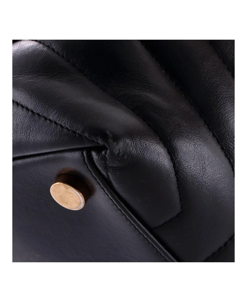 Pre-Owned Saint Laurent Large Loulou Shoulder Bag Matelasse Chevron Leather