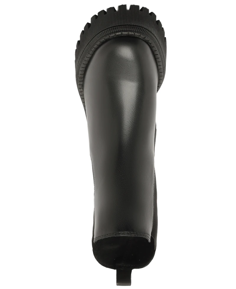 Arezzo Women's Annie Low Block Lug Sole Booties
