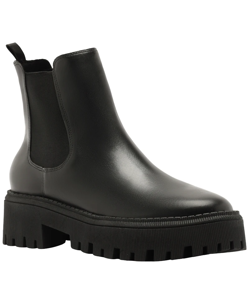 Arezzo Women's Annie Low Block Lug Sole Booties