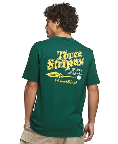 adidas Men's Sports Bar Pool Graphic Crewneck T-Shirt