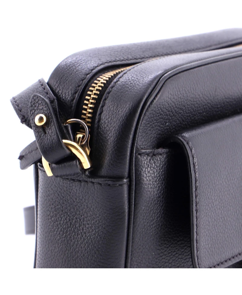 Pre-Owned Versace Small La Medusa Flap Pocket Camera Bag Leather