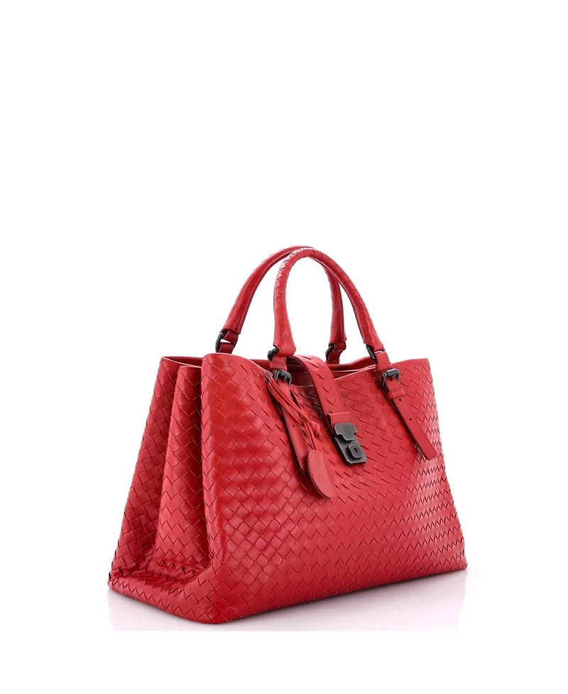 Pre-Owned Bottega Veneta Medium Roma Bag Intrecciato Nappa