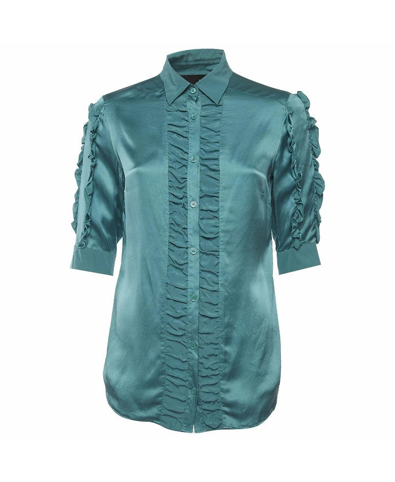 Pre-Owned Love Moschino Women's Satin Top