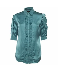 Pre-Owned Love Moschino Women's Satin Top