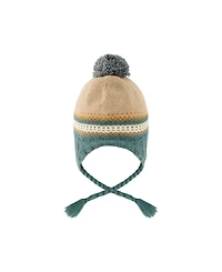 Deux par (6-24 months) Winter Peruvian Knit Hat with Pompom