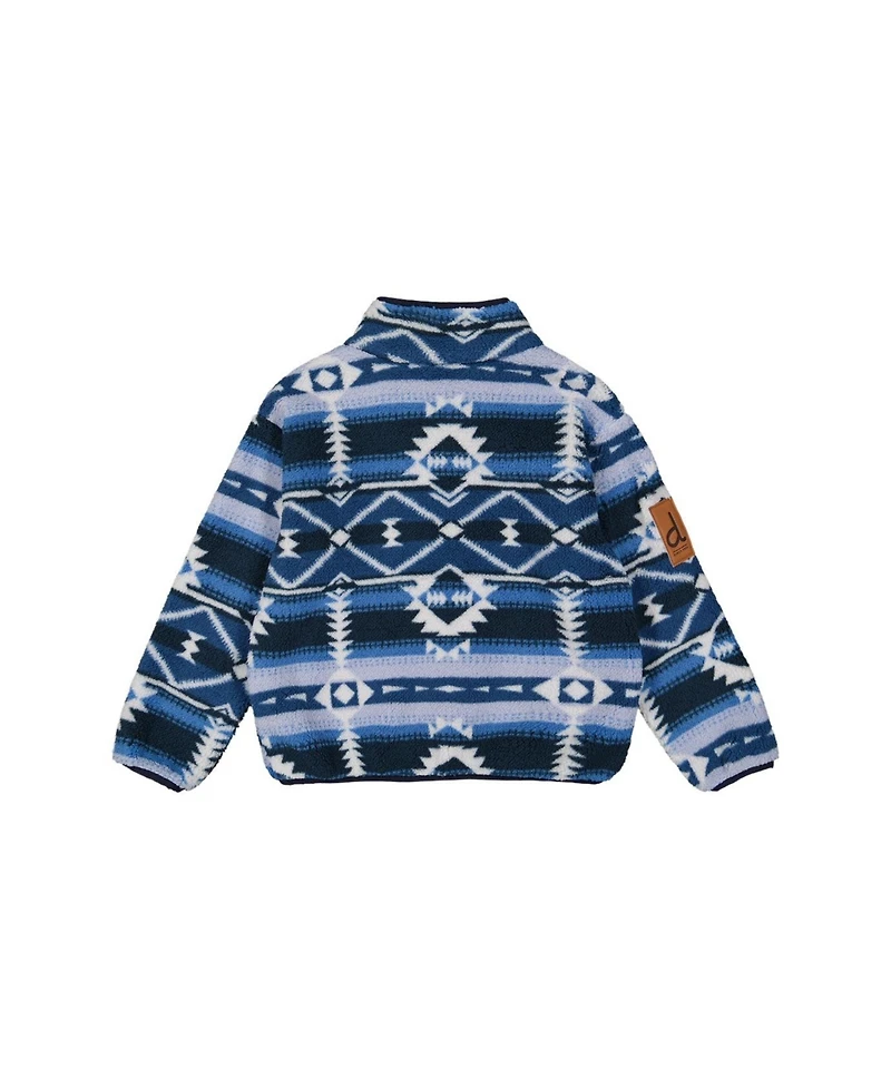 Deux par Toddler Boy (2T-5T) Mid-Season Plush Pullover Jacket Aztec